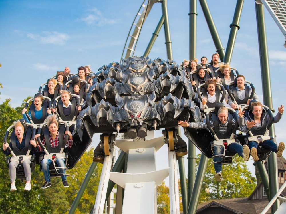 Heide Park Flug der Dämonen in Aktion