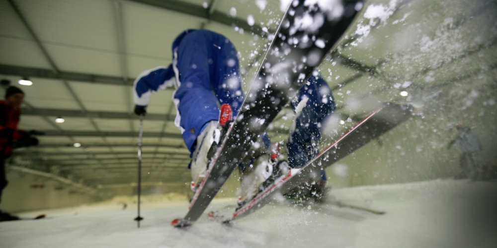 Skifahren im Snow Dome